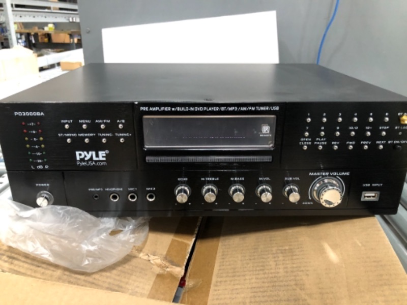 Photo 2 of Pyle PD3000BA Home Theater Preamplifier Bluetooth Audio & Video Stereo Receiver.