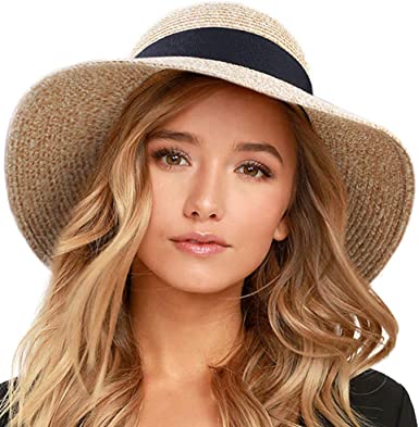 Photo 1 of FURTALK Womens Beach Sun Straw Hat UV UPF50 Travel Foldable Brim Summer UV Hat
medium