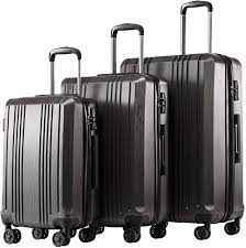 Photo 1 of Coolife Luggage Expandable Suitcase PC+ABS 3 Piece Set with TSA Lock Spinner 20in24in28in