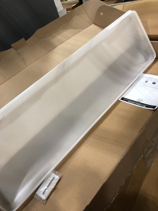 Photo 1 of Lithonia Lighting 80CRI FMLL 14IN 40K 80 CRI LED Rectangle 48 14-Inch Puff Flushmount, 5000 Lumens, White, 14 inch wide, 4000K