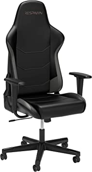 Photo 1 of RESPAWN 110 Ergonomic Gaming Chair - Racing Style High Back PC Computer Desk Office Chair - 360 Swivel, Integrated Headrest, 135 Degree Recline with Adjustable Tilt Tension & Angle Lock - 2023 Grey
