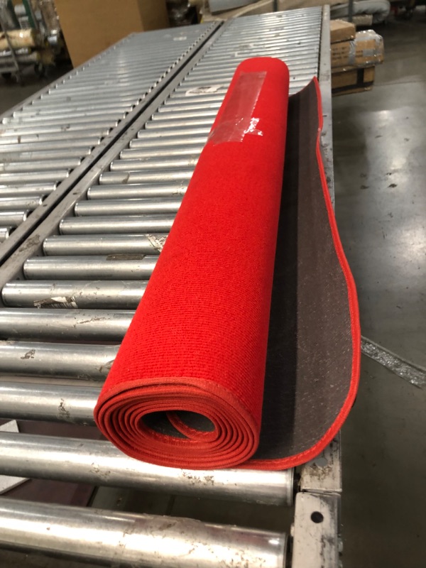 Photo 2 of 117" x 4' red rug runner