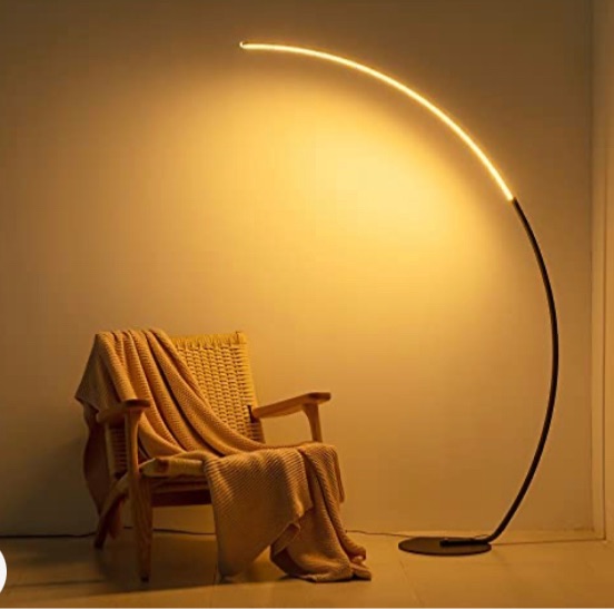 Photo 1 of Arc Floor Lamp, 67" Tall Black LED Modern Standing Floor 