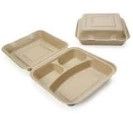 Photo 1 of 100% Compostable Disposable Food Containers with Lids, pack of 25