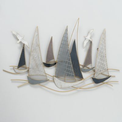 Photo 1 of  BOLTZE Wandobjekt Hanse Grau/weiß   sail boat wall decor
