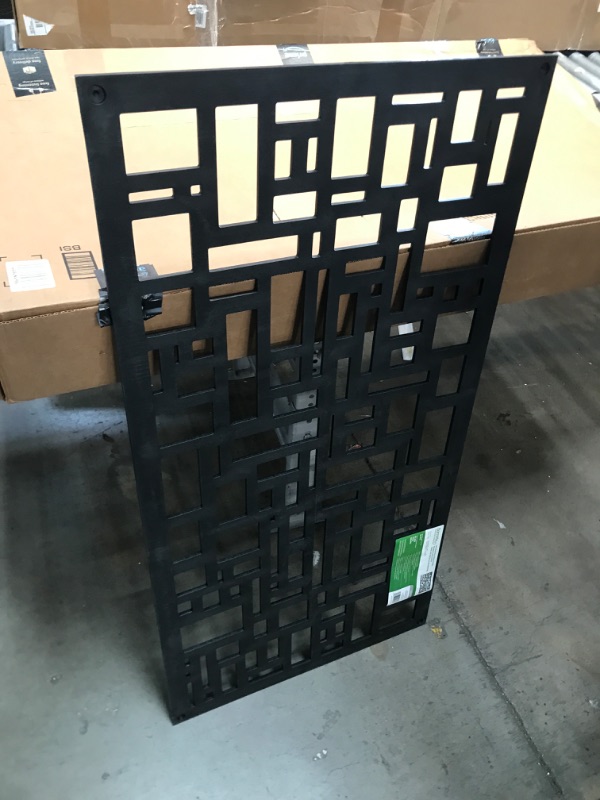 Photo 2 of 2'x4' Slate Decorative Screen Panel, Black
