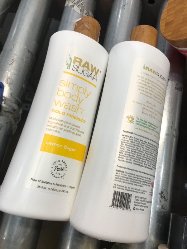 Photo 2 of 2 OF - Raw Sugar Lemon Sugar Body Wash Lemon Sugar - 25.0 Fl Oz
