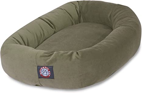 Photo 1 of 40" Sage Suede Bagel Dog Bed By Majestic Pet Products
