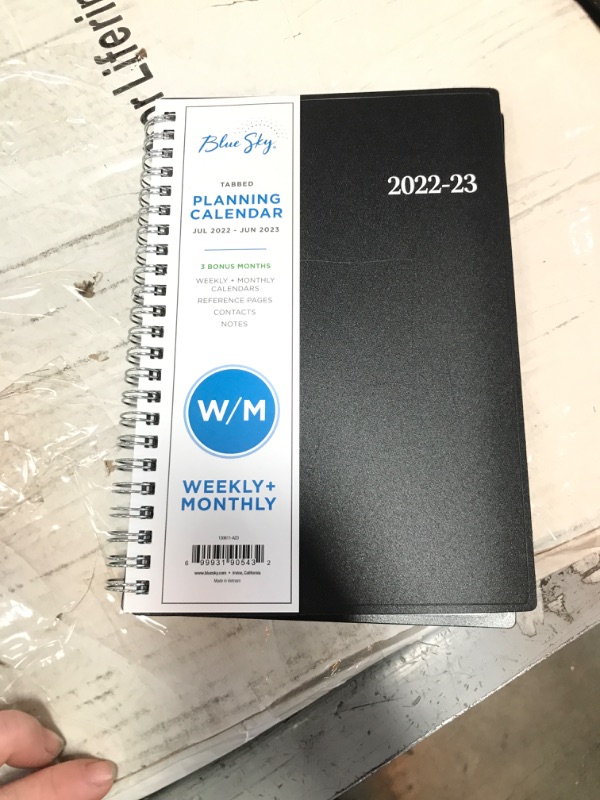 Photo 2 of Blue Sky 2022-2023 Academic Year Weekly & Monthly Planner, 5" x 8", Flexible Cover, Wirebound, Enterprise (130611-A23) New Edition 5'' x 8''