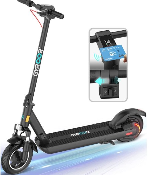 Photo 1 of 
Gyroor Electric Scooter Adults with Dual Shock Absorbers Up to 31 Miles 18.6Mph,Turn Signal 500W Motor