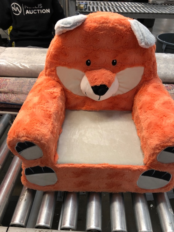 Photo 2 of Animal Adventure Orange Fox Soft Plush Children's Chair, Sweet Seats