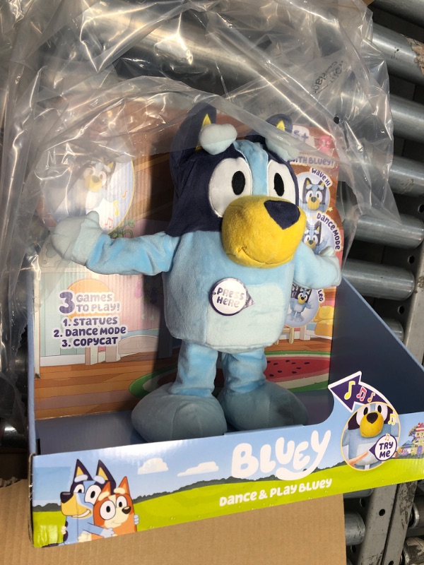 Photo 2 of Bluey Dance and Play 14" Animated Plush | Over 55 Phrases and Songs, Multicolor