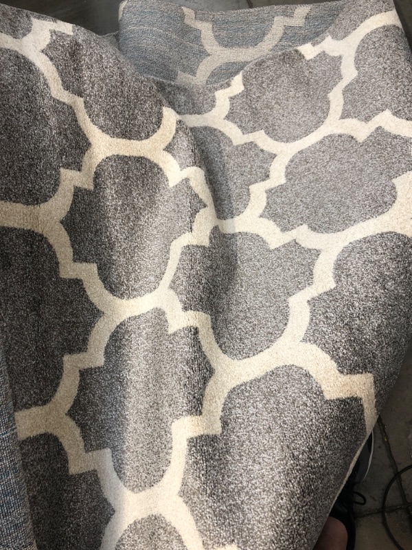 Photo 2 of 
Unique Loom Trellis Collection Modern Morroccan Inspired with Lattice Design Area Rug, Rectangular 8' 0" x 11' 0", Dark Gray/Beige
Size:Rectangular 8' 0" x 11' 0"
Color:Dark Gray/Beige
