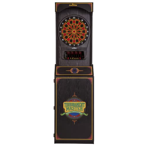 Photo 1 of ***PARTS ONLY Arachnid Cricket Pro 650 Standing Electronic Dartboard with 24 Games, 132 Variations, and 6 Soft-Tip Darts Included, Brown