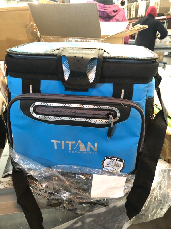 Photo 3 of Arctic Zone Titan Deep Freeze Zipperless Hardbody Coolers - Sizes: 9, 16, 30 and 48 Can - Colors: Navy, Moss, Process Blue, Pine, Citrus, Gray, Blue Lagoon Process Blue 16 Can