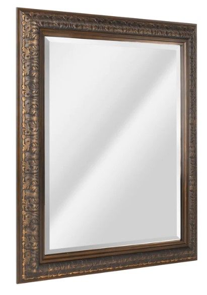 Photo 1 of 28"x34" Bronze Ornate Framed Vanity Accent Mirror
