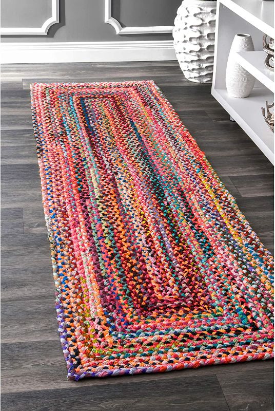 Photo 1 of 200MGNM04A-2608 nuLOOM Tammara Hand Braided Runner Rug, 2' 6" x 8', Multi

