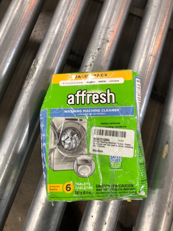 Photo 2 of Affresh Washing Machine Cleaner, Cleans Front Load and Top Load Washers, Including HE, 6 Tablets 6 Count (Pack of 1) Washing Machine Cleaner