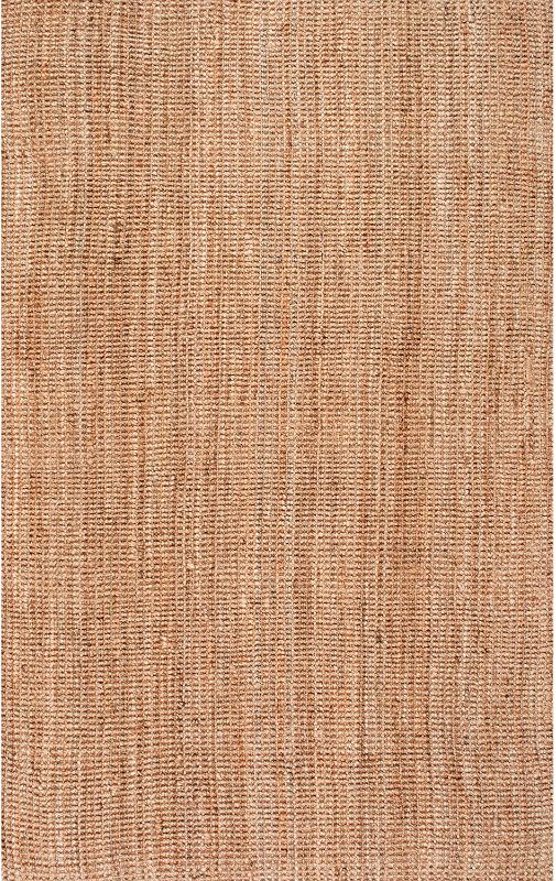 Photo 1 of 
nuLOOM Ashli Handwoven Solid Jute Area Rug, 5' x 8', Natural