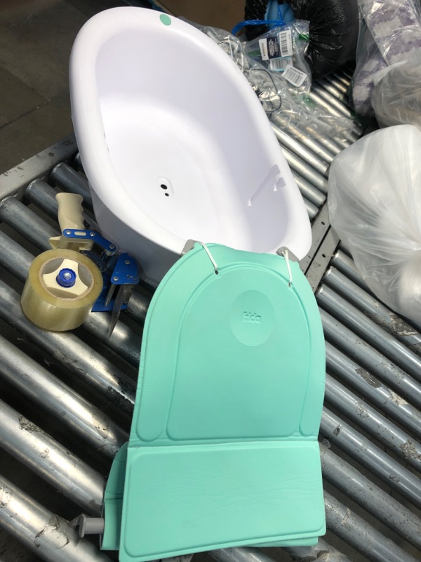 Photo 3 of 4-in-1 Grow-with-Me Bath Tub by Frida Baby Transforms Infant Bathtub to Toddler Bath Seat with Backrest for Assisted Sitting in Tub