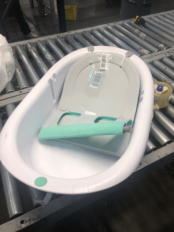 Photo 2 of 4-in-1 Grow-with-Me Bath Tub by Frida Baby Transforms Infant Bathtub to Toddler Bath Seat with Backrest for Assisted Sitting in Tub