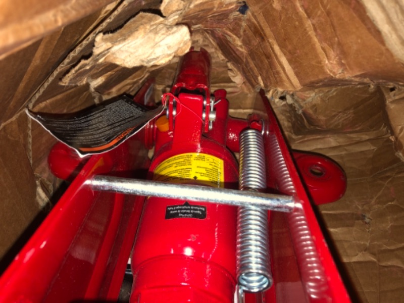 Photo 3 of **Missing Wheel**BIG RED T83006 Torin Hydraulic Trolley Service/Floor Jack with Extra Saddle (Fits: SUVs and Extended Height Trucks): 3 Ton (6,000 lb) Capacity, Red