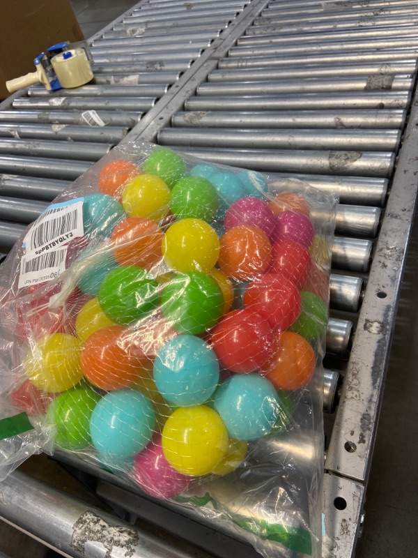Photo 1 of BalanceFrom 2.3-Inch Phthalate Free BPA Free Non-Toxic Crush Proof Play Balls Pit Balls- 6 Bright Colors in Reusable and Durable Storage Mesh Bag with Zipper 100-Count