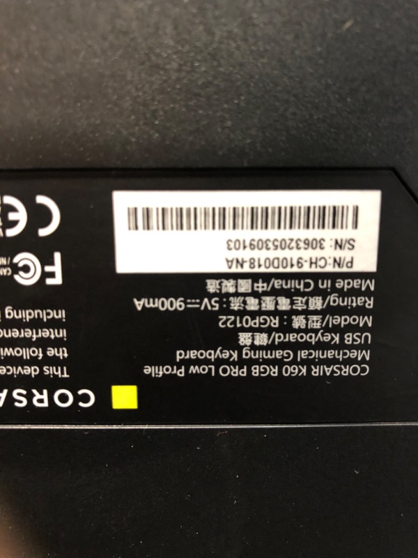 Photo 2 of CORSAIR K60 RGB PRO LOW PROFILE Mechanical Gaming Keyboard, Backlit RGB LED, CHERRY MX Low Profile SPEEDKeyswitches, Black