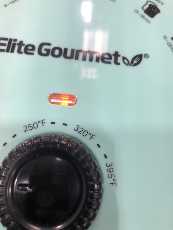 Photo 1 of Elite Gourmet EAF-0201BL Personal 2.1 Qt. Compact Space Saving Electric Hot Air Fryer Oil-Less Healthy Cooker, Timer & Temperature Controls, PFOA/PTFE Free, 1000W, Quart, Mint 2.1 Quart Mint Air Fryer