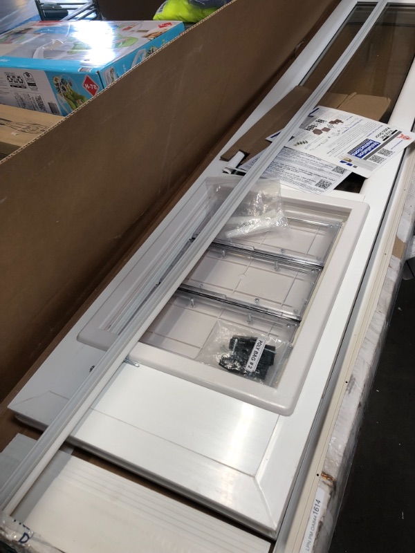 Photo 2 of **box has been opened**
Ideal Pet Products 78" VIP Vinyl Insulated Pet Patio Door, Extra Large, 10.25" x 15.75" Flap Size 78" Door Extra Large - 10.25" x 15.75" Flap Size