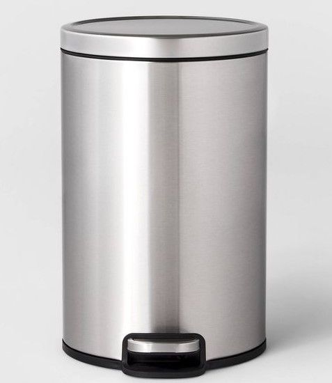 Photo 1 of 12L Round Step Trash Can - Brightroom™

