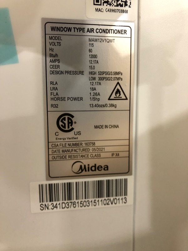 Photo 1 of Midea U Inverter Window Air Conditioner 12,000btu, U-Shaped AC with Open Window Flexibility, Robust Installation,Extreme Quiet, 35% Energy Saving, SMA