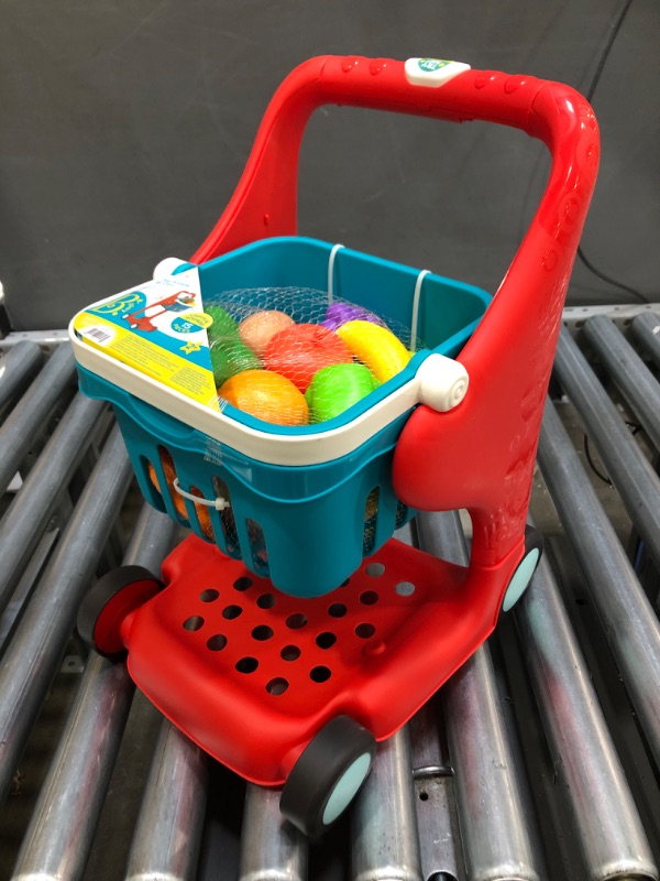 Photo 2 of B. play - Shopping Cart & Play Food - Shop & Glow Toy Cart

