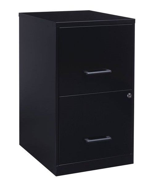 Photo 1 of HIRSH Vertical 2-Drawer Metal Filing Cabinet - Black

