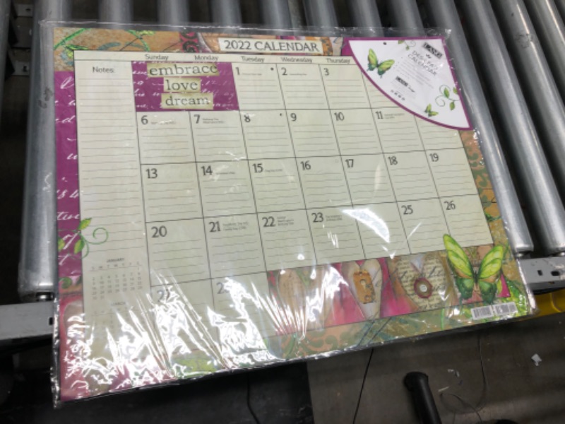 Photo 2 of Lang Desk Calendar, 17”H X 22”W, Color My World, January to December 2022, 229910100
