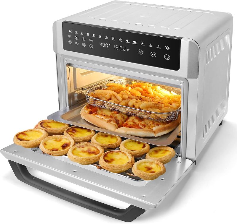 Photo 1 of Gevi Air Fryer Toaster Oven Combo, Large Digital LED Screen Convection Oven with Rotisserie and Dehydrator, Extra Large Capacity Countertop Oven with Online Recipes
