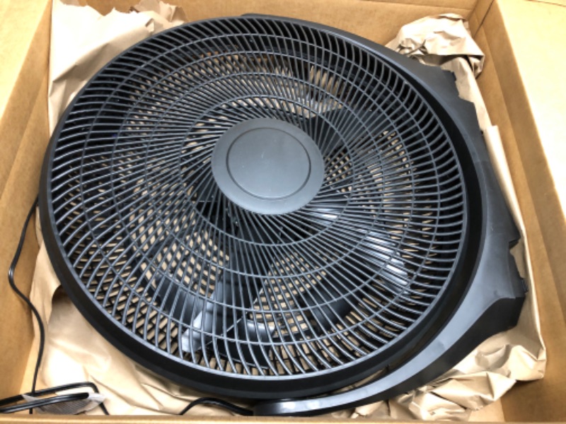 Photo 2 of (Major Damage) HealSmart 20 Inch 3-Speed Plastic Floor Fan