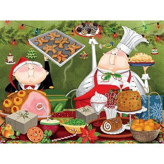 Photo 1 of Ceaco - Christmas - Bon Appetit - 550 Piece Holiday Jigsaw Puzzle
