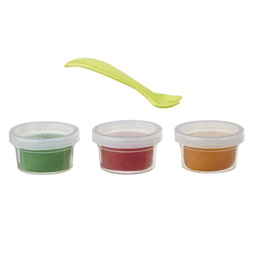 Photo 1 of Baby Alive Solid Doll Food Refill Includes 3 Doll Foods 1 Fork Toy Accessories for Kids Ages 3 Years Old and up
