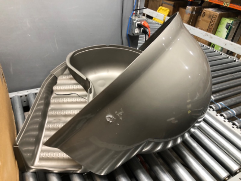 Photo 1 of (Major Damage) Booda Dome Cleanstep Litter Box, Nickel