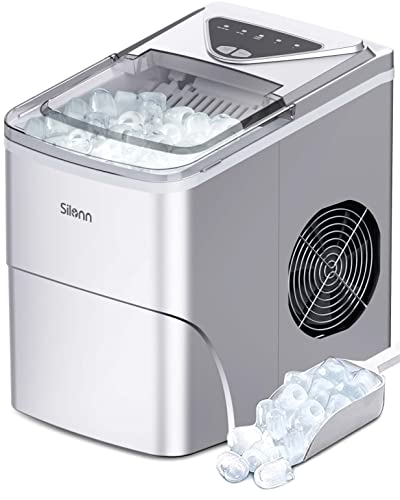 Photo 1 of Silonn Ice Makers Countertop, 9 Cubes Ready in 6 Mins, 26lbs in 24Hrs, Self-Cleaning Ice Machine