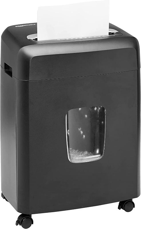 Photo 1 of ***PARTS ONLY*** Amazon Basics 12-Sheet Micro Cut Paper Shredder and Credit Card CD Shredder with 6 Gallon Bin
