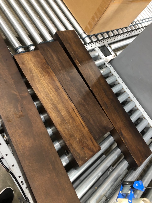 Photo 1 of 4 PCS FLOATING BROWN SHELVES