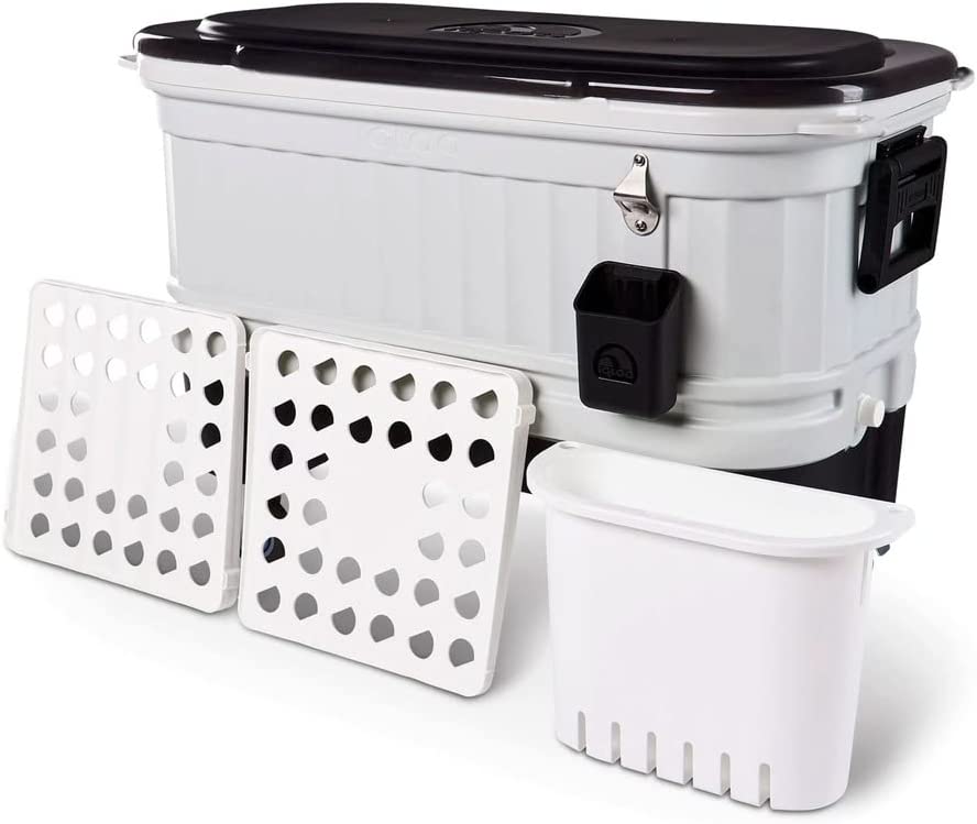 Photo 1 of ***PARTS ONLY*** Igloo 125 Qt Party Bar Rolling Cooler with Bottle Opener and Catch Bins
