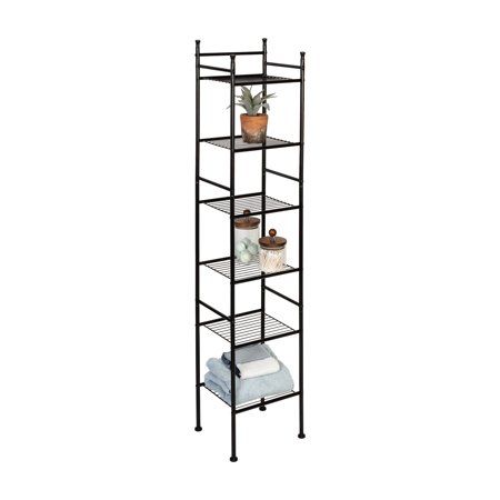 Photo 1 of ***PARTS ONLY*** Space Saving 6 Tier Shelving Tower - Black
