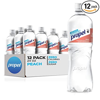 Photo 1 of (Best By Jan/23/23) - 12 Packs of Water Zero Calorie Sports Drink Peach 24 Fl Oz