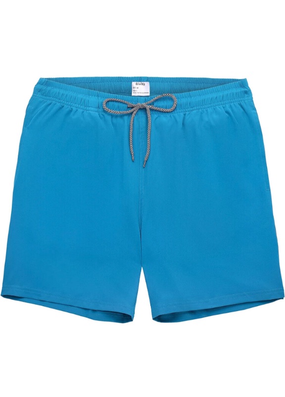 Photo 1 of Biwisy Mens Swim Trunks Quick Dry Swim Shorts with Mesh Lining Funny Beach Shorts Size L, All Blue 