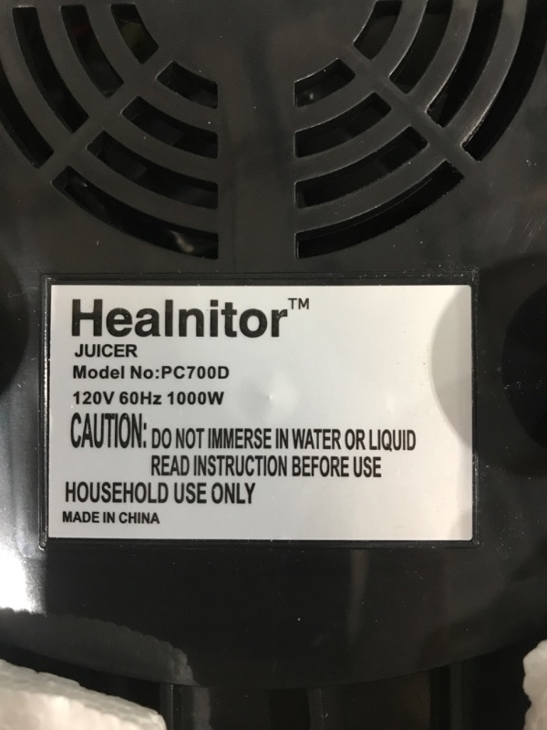 Photo 4 of 1000W 5-SPEED LCD Screen Centrifugal Juicer Machines Vegetable and Fruit, Healnitor Juice Extractor with Big Adjustable 3" Big Mouth, Easy Clean, BPA-Free, High Juice Yield, Silver