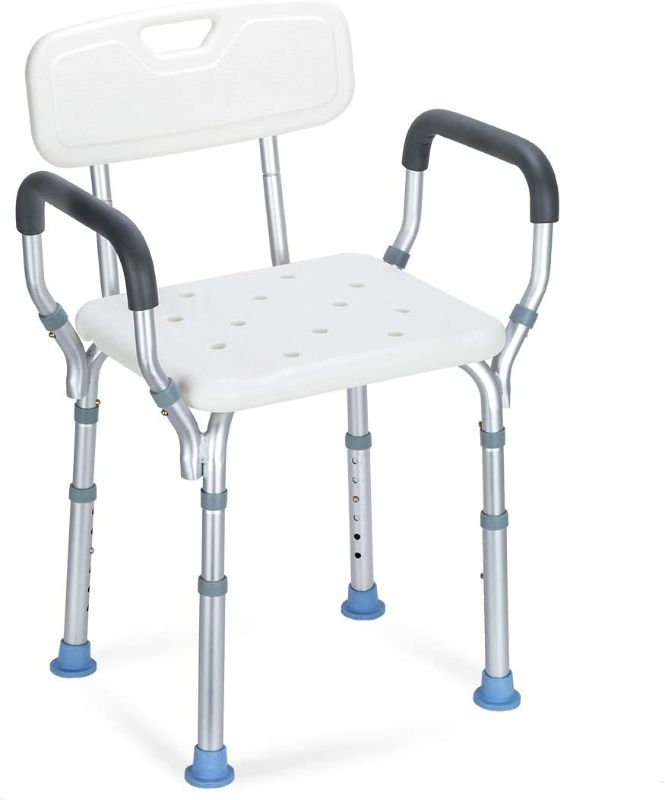 Photo 1 of  OasisSpace Heavy Duty Shower Chair with Back 