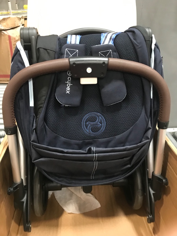 Photo 3 of **Parts Only**CYBEX Eezy S Twist +2 V2 Stroller, 360° Rotating Seat, Parent Facing or Forward Facing, One-Hand Recline, Compact Fold, Lightweight Travel Stroller, Stroller for Infants 6 Months+, Ocean Blue